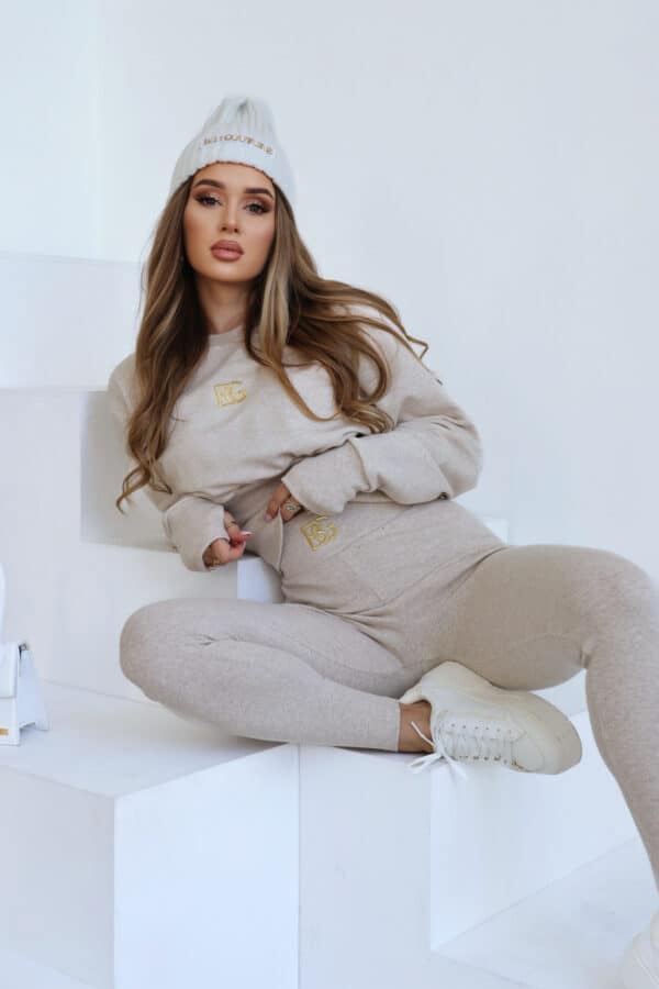 Bluza damska BG Eternal | beż melanż