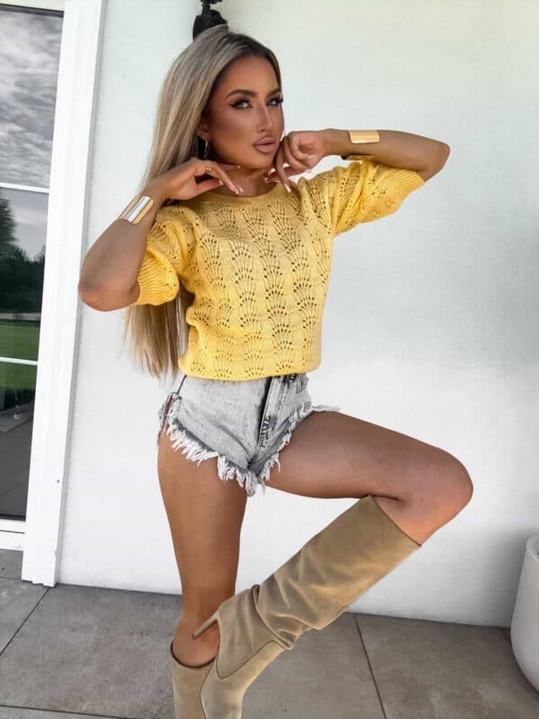 Sweter SENSES – żółty