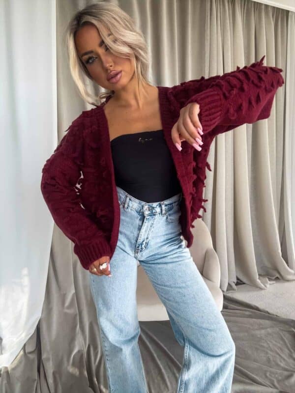 Sweter LIZZY – bordowy