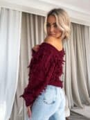 Sweter LIZZY – bordowy