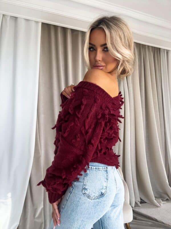Sweter LIZZY – bordowy