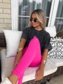 Dekatyzowany t-shirt MONETTE - czarny Dekatyzowany t-shirt MONETTE - czarny