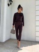 Komplet DELANI LONG – czekoladowy Komplet DELANI LONG – czekoladowy