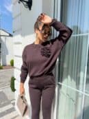 Komplet DELANI LONG – czekoladowy Komplet DELANI LONG – czekoladowy