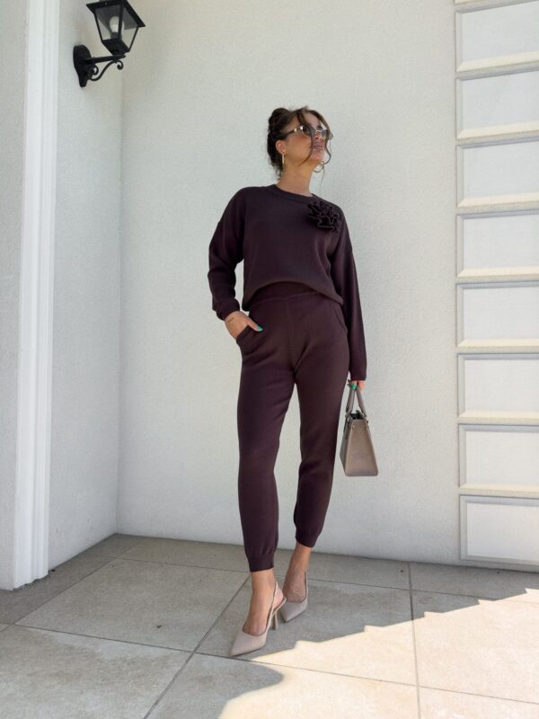 Komplet DELANI LONG – czekoladowy Komplet DELANI LONG – czekoladowy