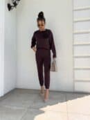 Komplet DELANI LONG – czekoladowy Komplet DELANI LONG – czekoladowy