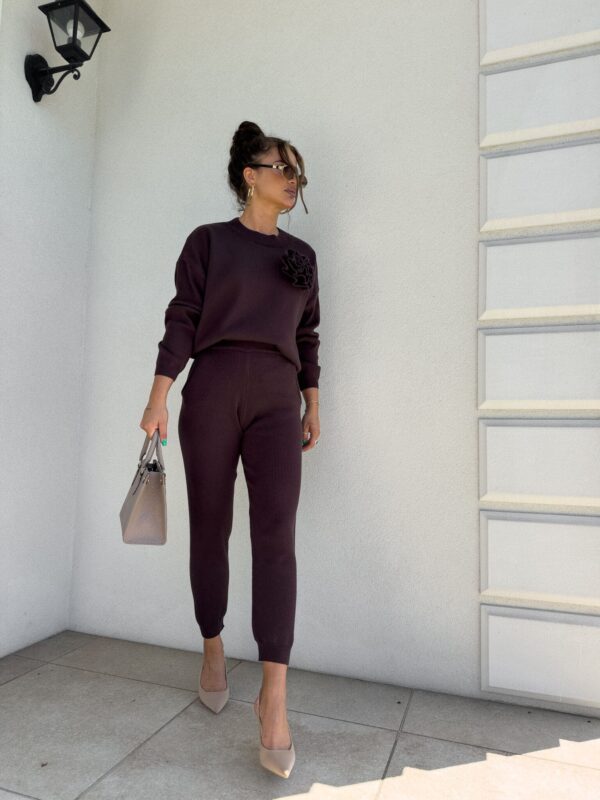 Komplet DELANI LONG – czekoladowy Komplet DELANI LONG – czekoladowy