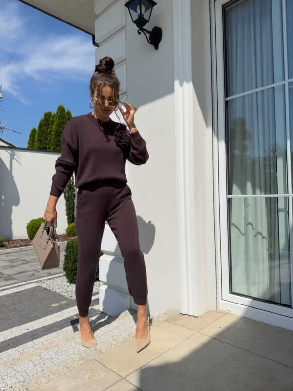 Komplet DELANI LONG – czekoladowy Komplet DELANI LONG – czekoladowy