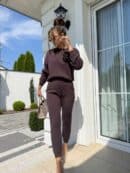 Komplet DELANI LONG – czekoladowy Komplet DELANI LONG – czekoladowy