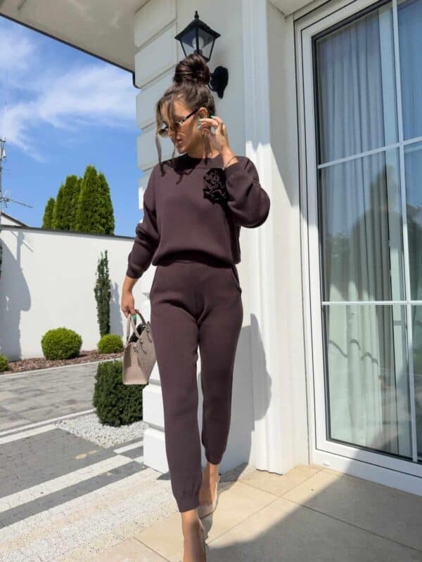 Komplet DELANI LONG – czekoladowy Komplet DELANI LONG – czekoladowy