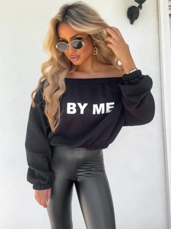 Bluza UNDER  – czarno-biała