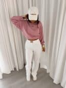 Bluza COTTON - brudny róż