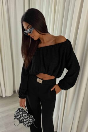 Bluza UNDER baranek  – czarny