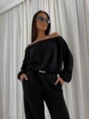 Bluza UNDER baranek  – czarny