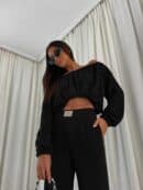 Bluza UNDER baranek  – czarny