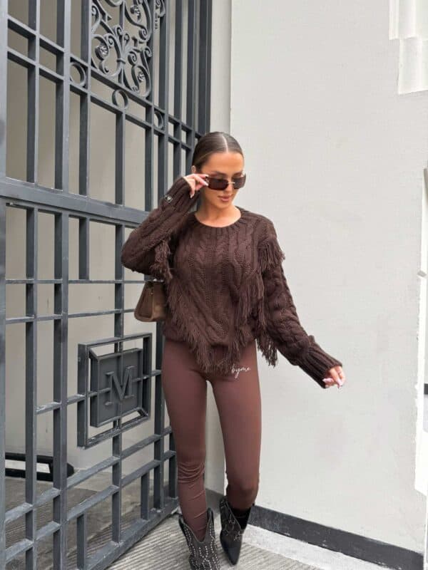 Sweter INDIANA - czekoladowy
