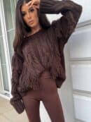 Sweter INDIANA - czekoladowy