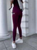 Legginsy WOW - bordowe