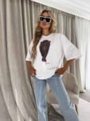 T-SHIRT MEDIUM TIGER - ecru