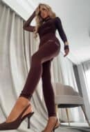 Legginsy WOW - czekoladowe