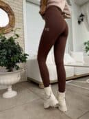 Legginsy WOW - czekoladowe