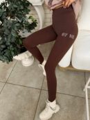 Legginsy WOW - czekoladowe
