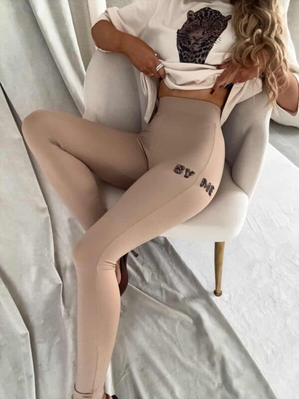 Legginsy WOW - beżowe