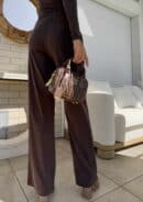 Spodnie LAMIA – czekoladowe