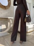 Spodnie LAMIA – czekoladowe