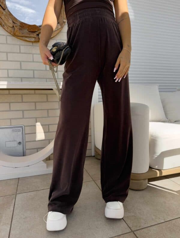 Spodnie LAMIA – czekoladowe