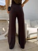 Spodnie LAMIA – czekoladowe