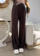 Spodnie LAMIA – czekoladowe