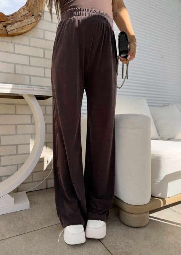 Spodnie LAMIA – czekoladowe