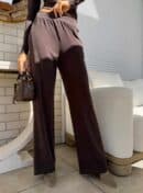 Spodnie LAMIA – czekoladowe