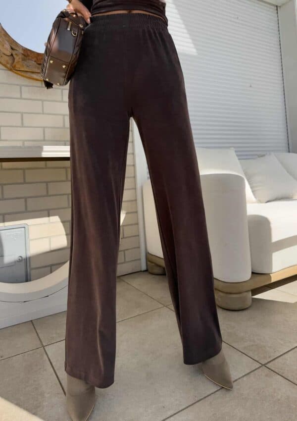 Spodnie LAMIA – czekoladowe