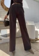 Spodnie LAMIA – czekoladowe