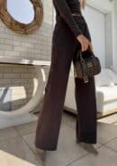 Spodnie LAMIA – czekoladowe