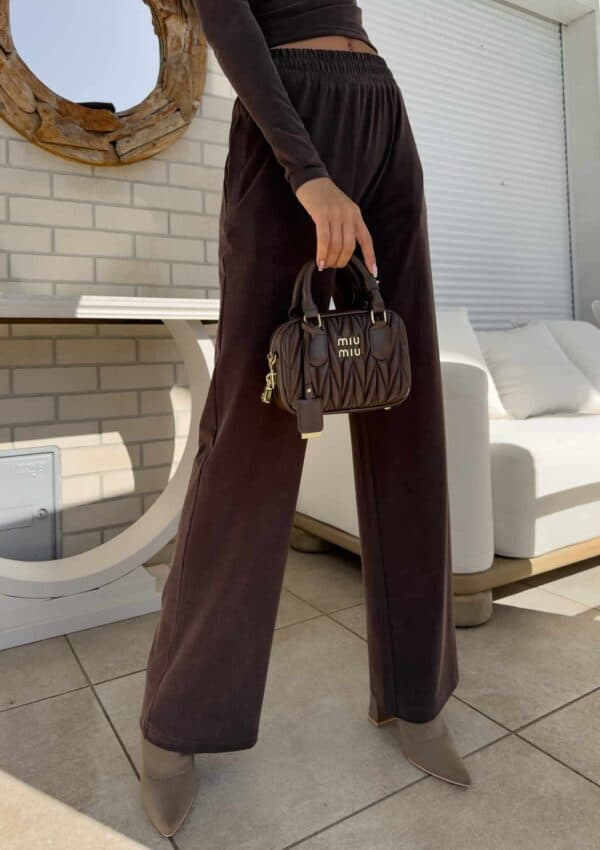 Spodnie LAMIA – czekoladowe