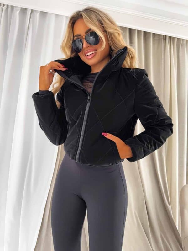 Kurtka VESTE II – czarno-różowa