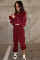 Spodnie THEME bordo