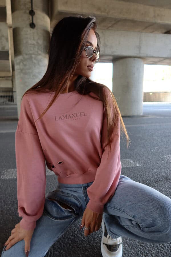 Bluza ABOUT brudny róż Bluza ABOUT brudny róż