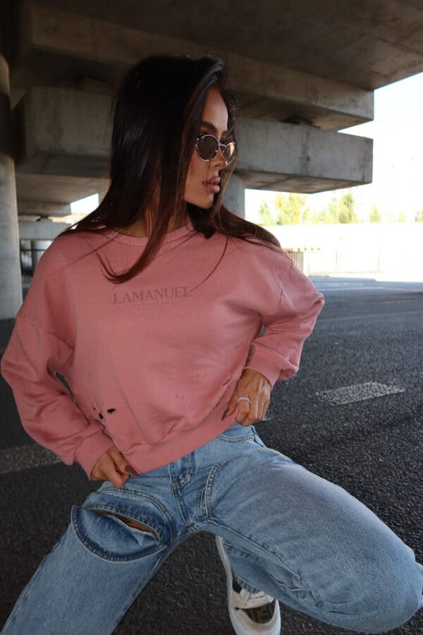 Bluza ABOUT brudny róż Bluza ABOUT brudny róż