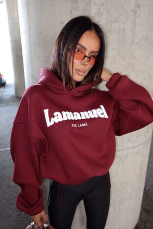 Bluza FLUFFY bordo