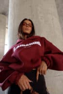 Bluza FLUFFY bordo