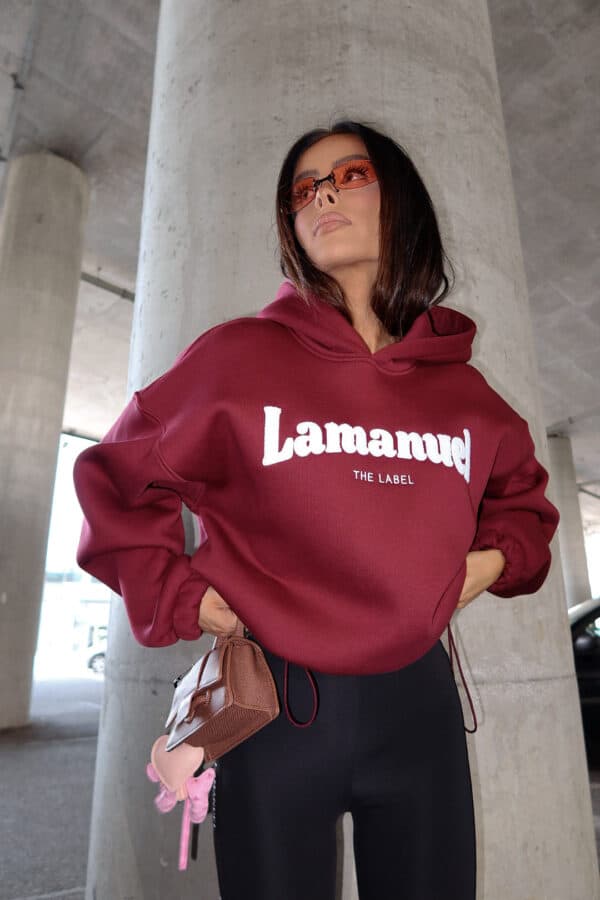 Bluza FLUFFY bordo