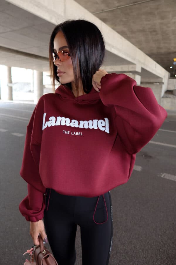 Bluza FLUFFY bordo
