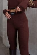 Legginsy FLOW czekolada