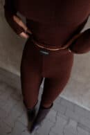 Legginsy FLOW czekolada