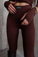 Legginsy FLOW czekolada