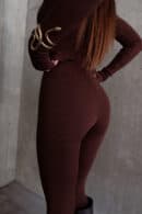 Legginsy FLOW czekolada